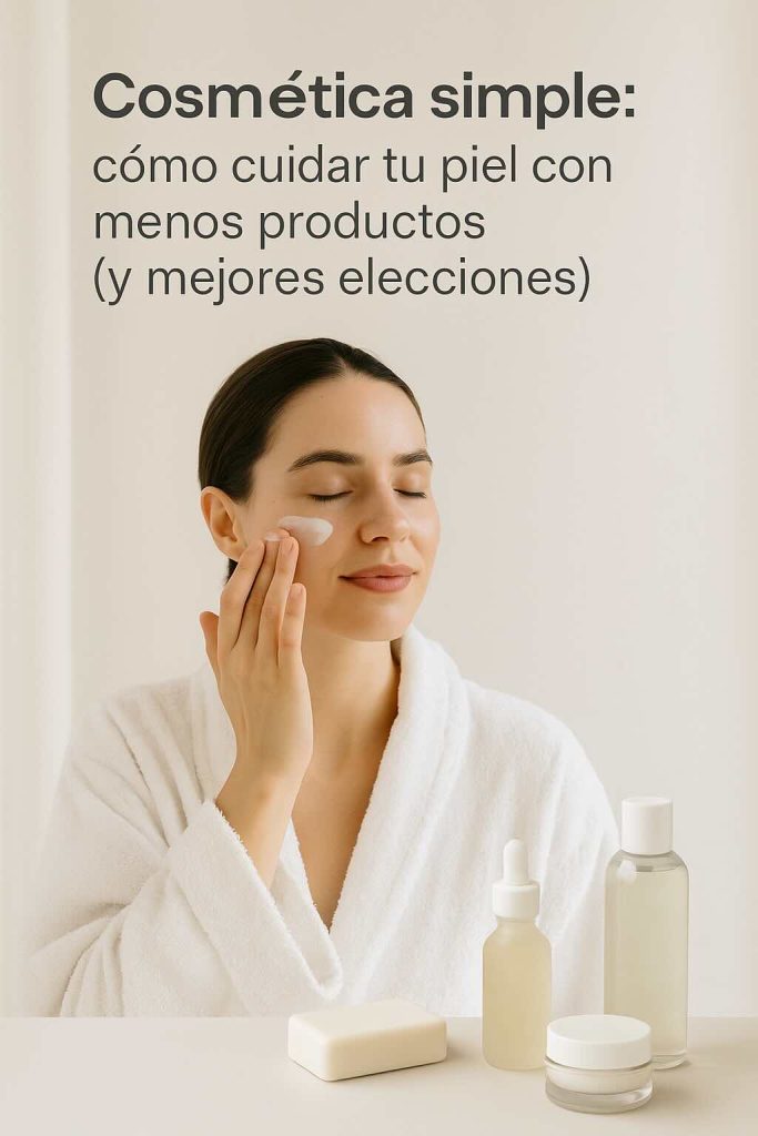 Cosmética simple, cuida tu piel.